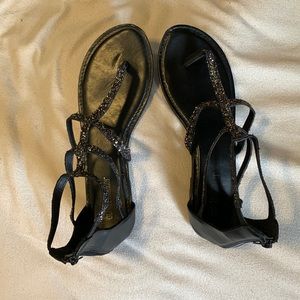 Olivia Miller barely worn gladiator sandals with rhinestones size 10